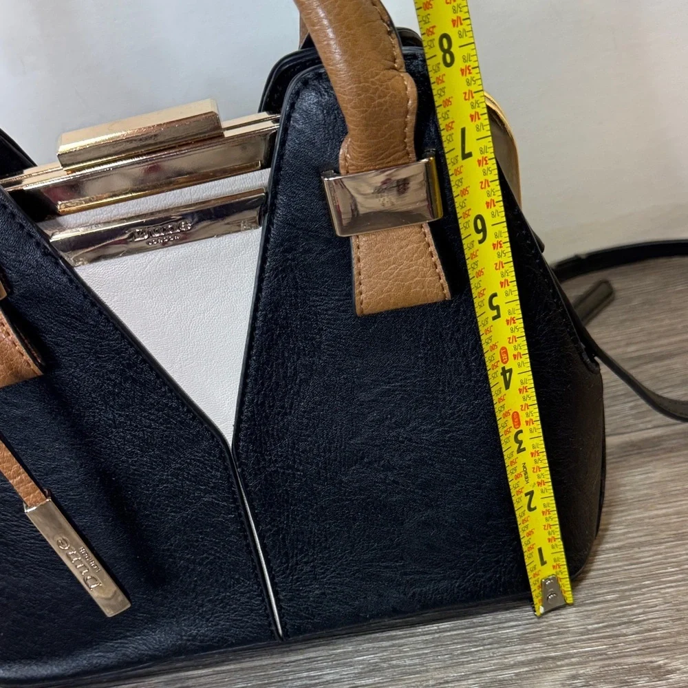 Done London Black and Tan Satchel
